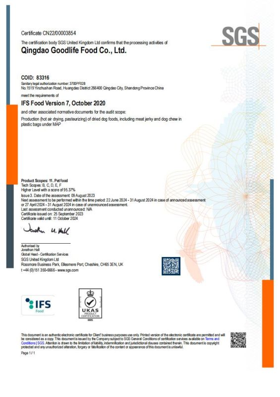 2023 IFS Certificate